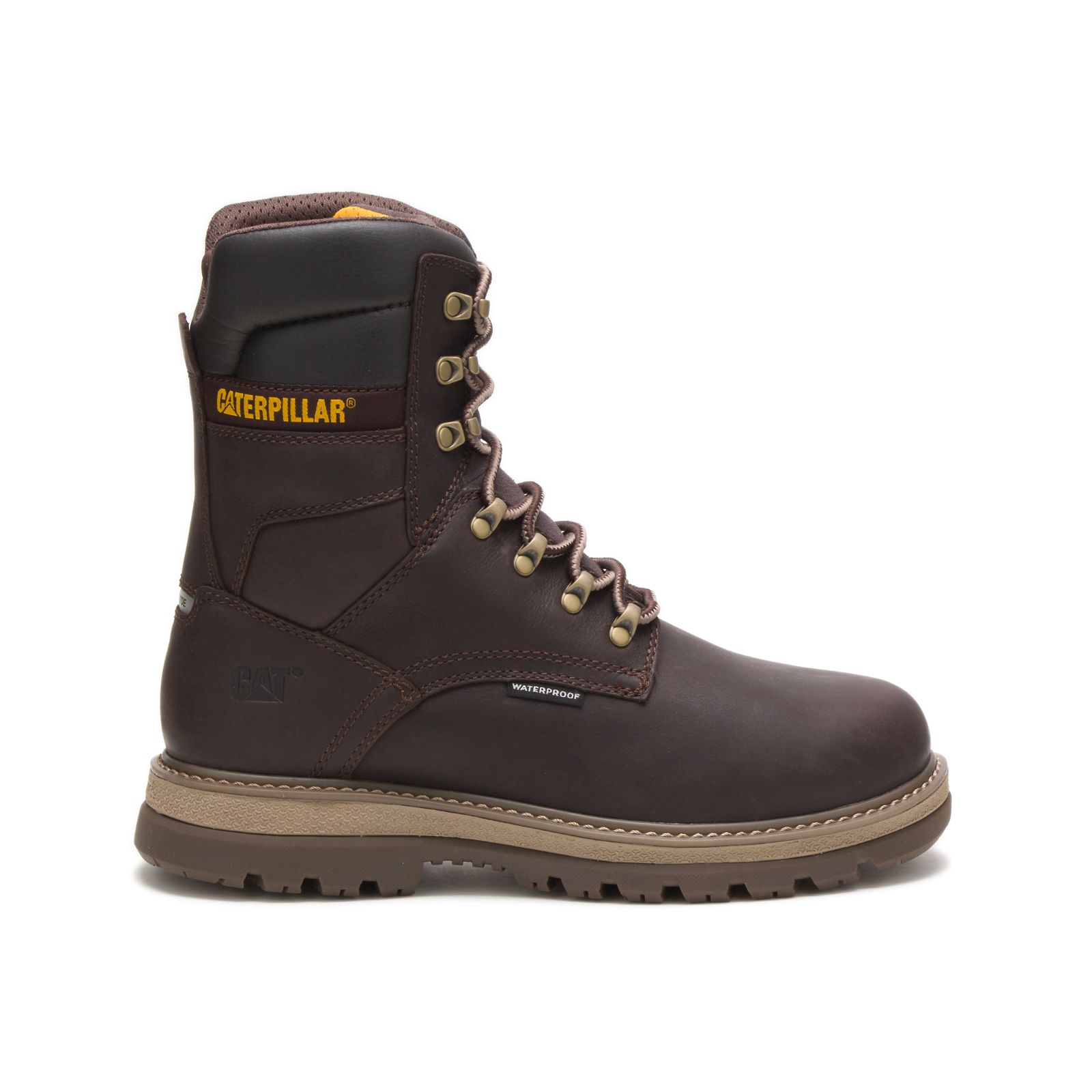Caterpillar Steel Toe Boots UAE - Caterpillar Fairbanks 8" Waterproof Tx Steel Toe Mens - Chocolate OSBATH724